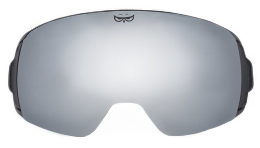 Gnarly Owl stříbrný polarizační zrcadlový zorník sova česká značka výrobce lyžařské snowboardové brýle