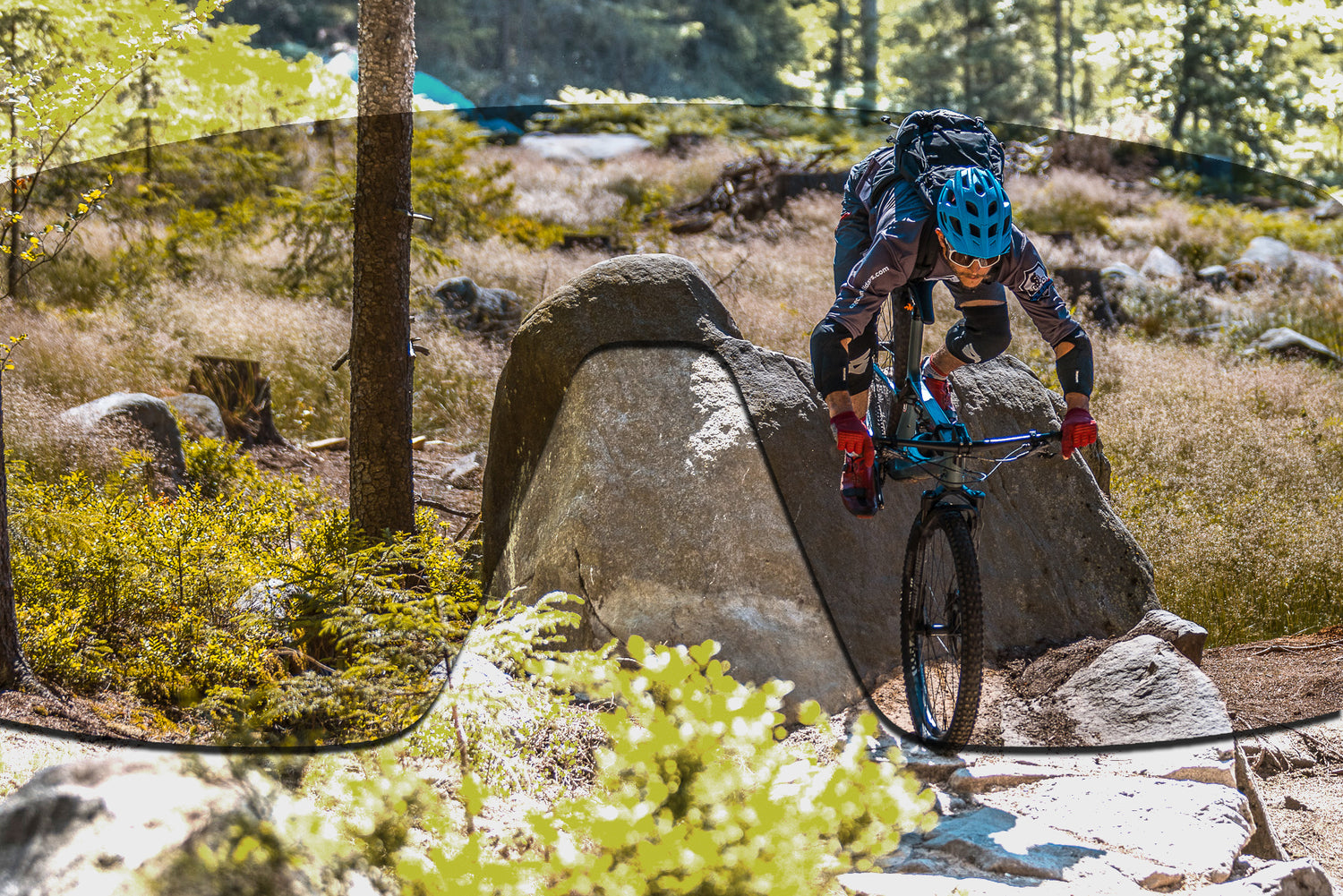 Gnarly Owl polarizační sluneční sportovní brýle na bike traily efekt polarizace absence odlesků 