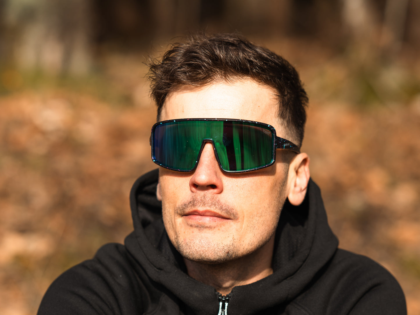 zelený zorník zrcadlový polarizační Gnarly Owl brýle sportovní na bike kolo běh moderní design