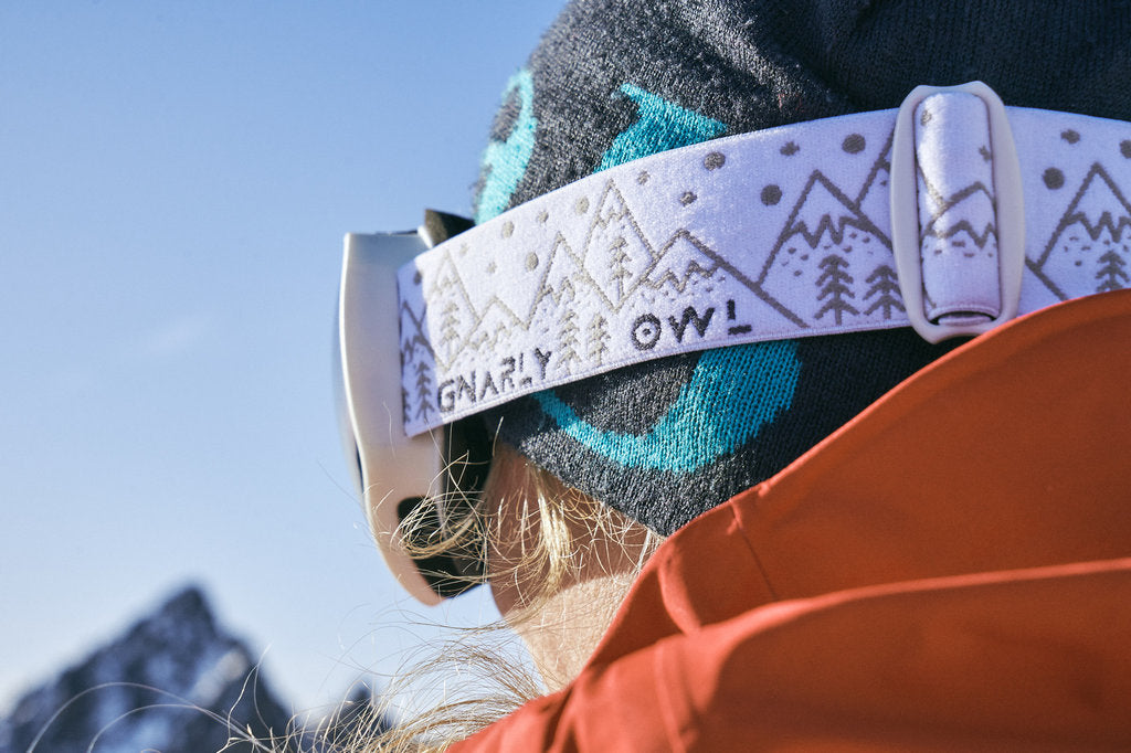 Dámské dětské polarizační lyžařské snowboardové brýle Gnarly Owl Glacier pásek