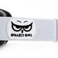 Gnarly Owl polarizační lyžařské snowboardové skialpové splitboardové brýle česká značka červený zrcadlový REVO zorník magnetické výměnné zorníky bezrámečkový design gumové logo sova embosovaný bílý pásek