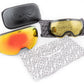 Gnarly Owl polarizační lyžařské snowboardové skialpové splitboardové brýle česká značka červený zrcadlový REVO zorník součást balení čistící pytlík obal náhradní žlutý rozjasňovací zorník pevné ultralehké pouzdro