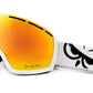 Polarizační lyžařské snowboardové brýle Gnarly Owl Steep zrcadlový oranžový REVO zorník ze strany